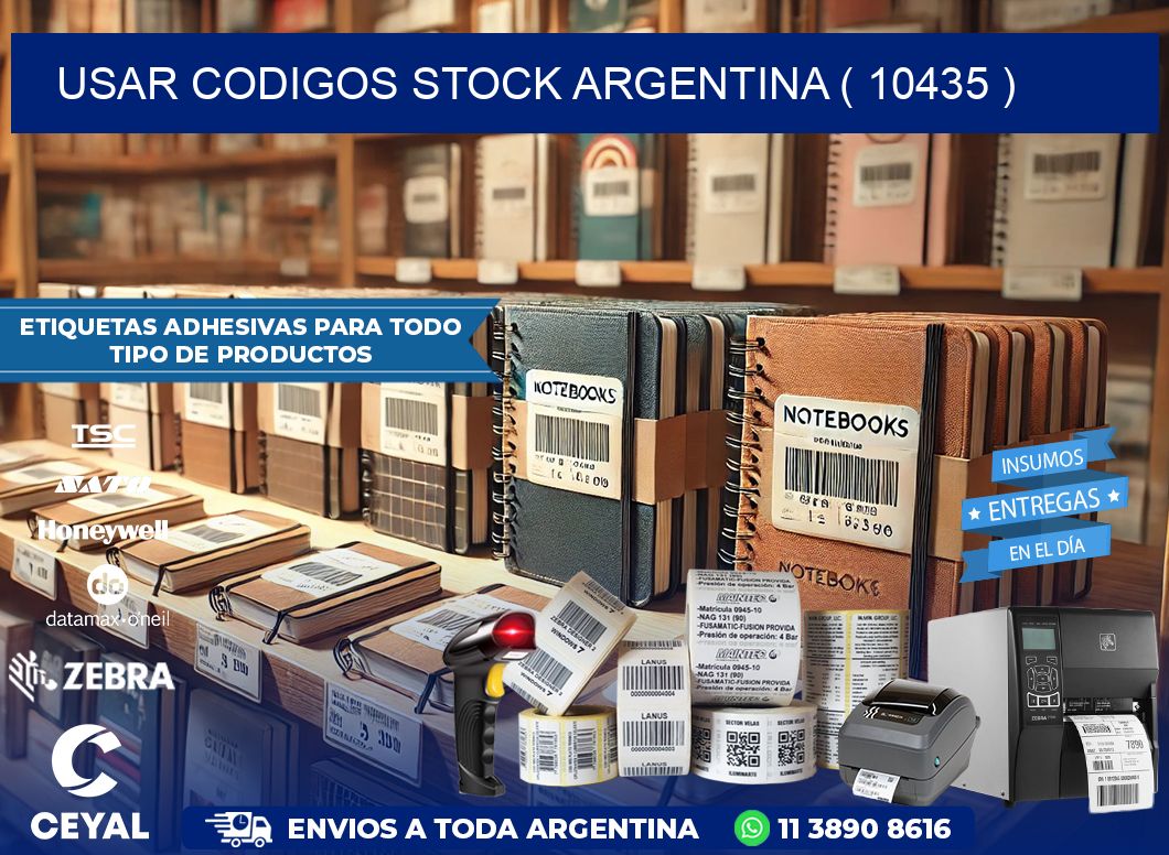 USAR CODIGOS STOCK ARGENTINA ( 10435 )
