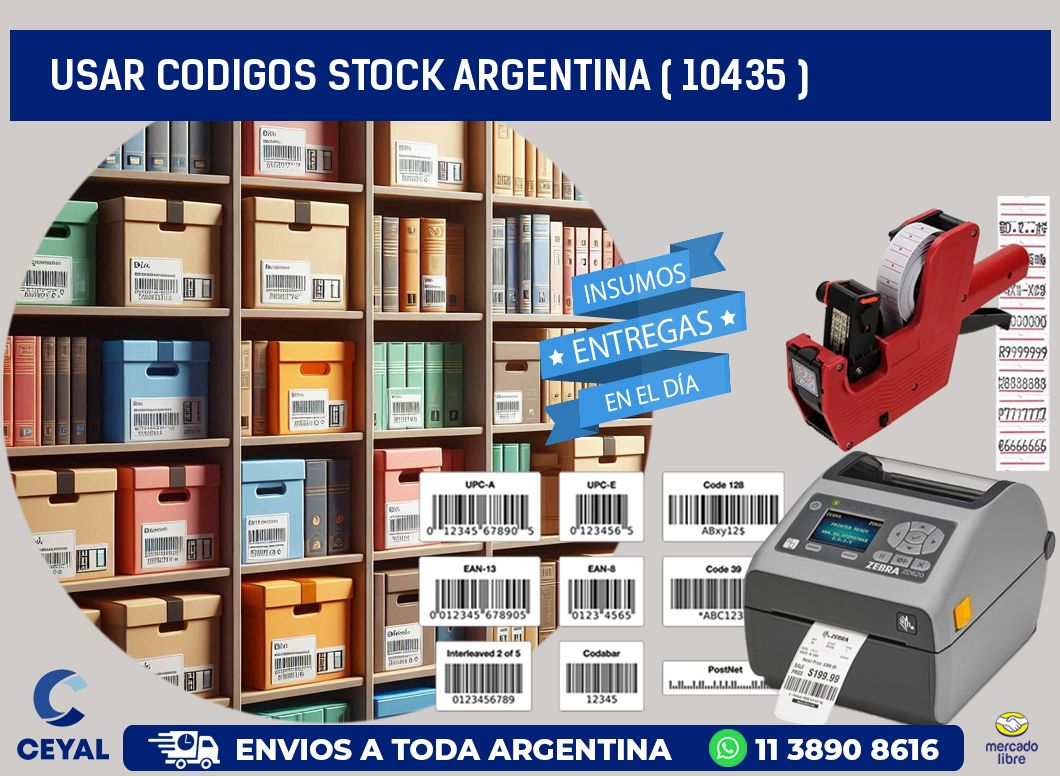 USAR CODIGOS STOCK ARGENTINA ( 10435 )