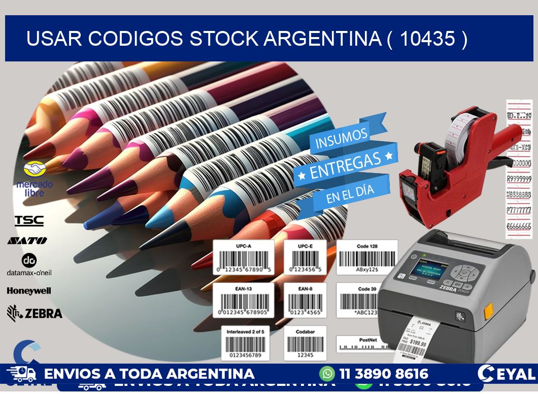 USAR CODIGOS STOCK ARGENTINA ( 10435 )