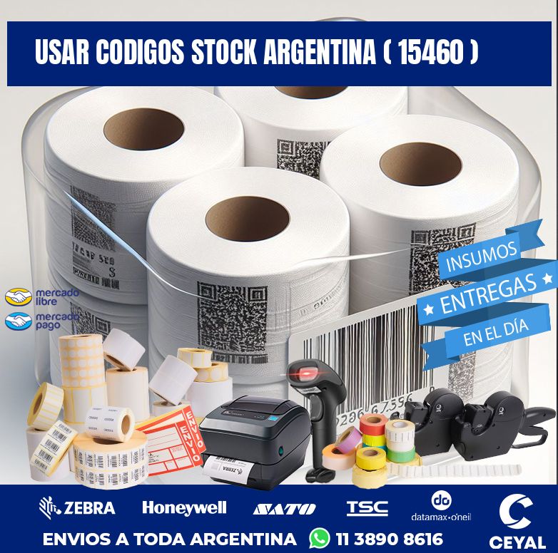 USAR CODIGOS STOCK ARGENTINA ( 15460 )