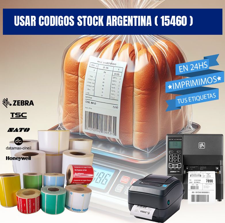 USAR CODIGOS STOCK ARGENTINA ( 15460 )