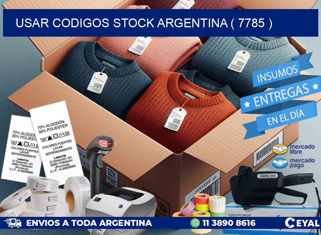 USAR CODIGOS STOCK ARGENTINA ( 7785 )