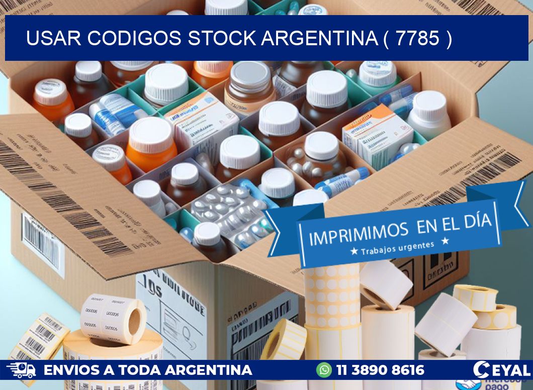 USAR CODIGOS STOCK ARGENTINA ( 7785 )