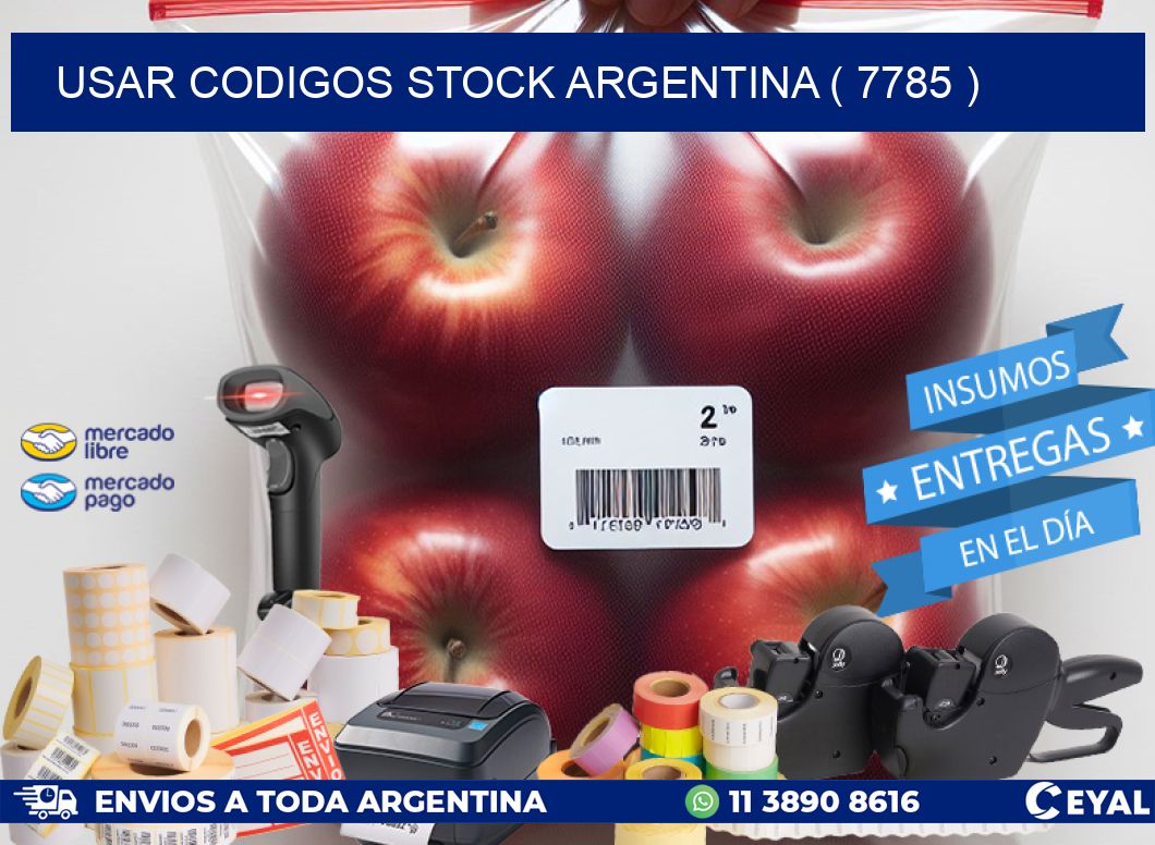 USAR CODIGOS STOCK ARGENTINA ( 7785 )