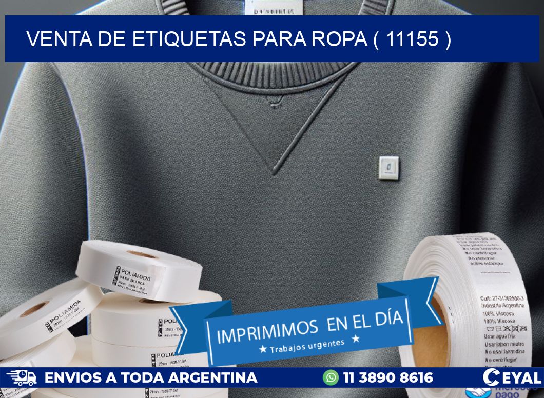 VENTA DE ETIQUETAS PARA ROPA ( 11155 )