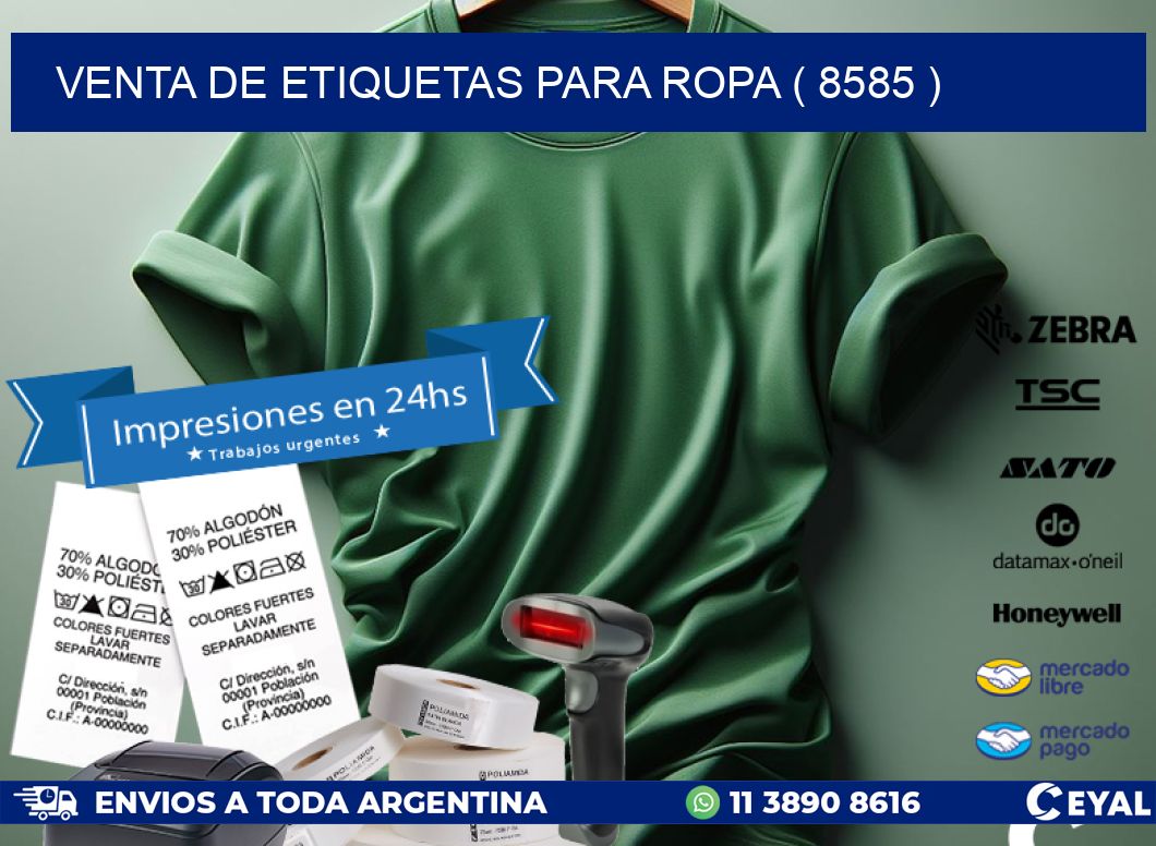 VENTA DE ETIQUETAS PARA ROPA ( 8585 )