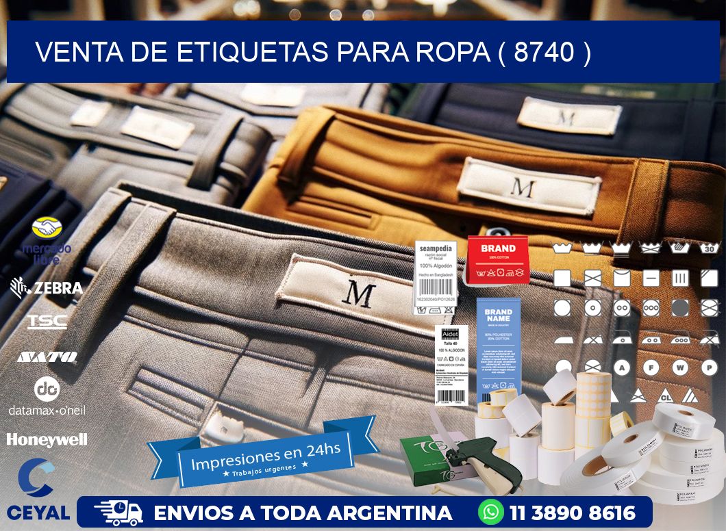 VENTA DE ETIQUETAS PARA ROPA ( 8740 )