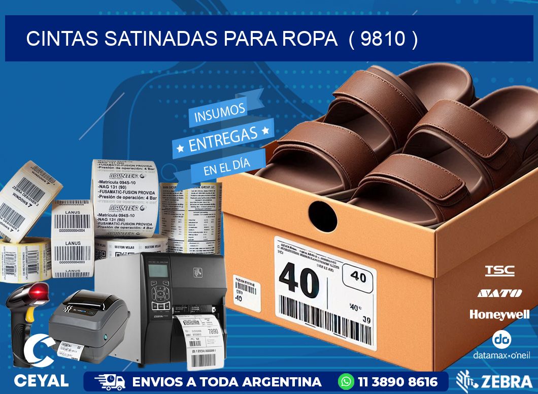 cintas satinadas para ropa  ( 9810 )