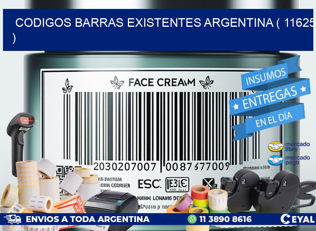 codigos barras existentes argentina ( 11625 )