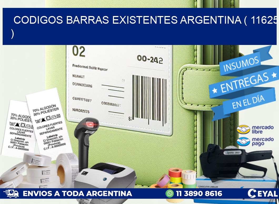 codigos barras existentes argentina ( 11625 )