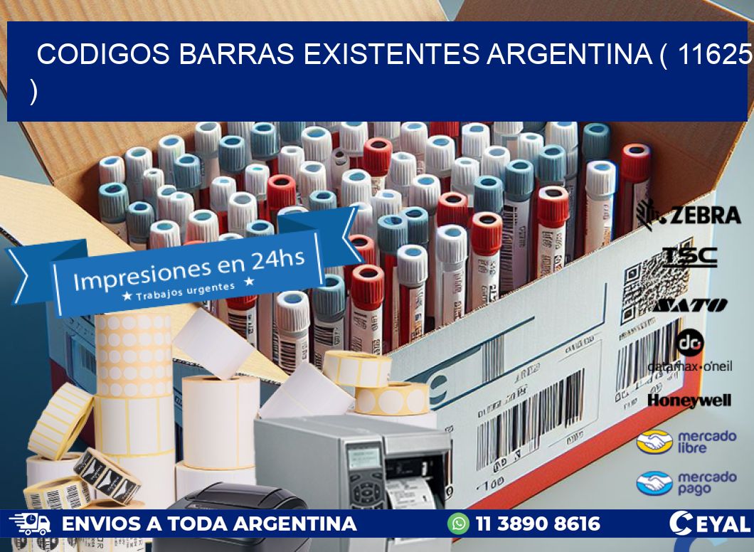 codigos barras existentes argentina ( 11625 )