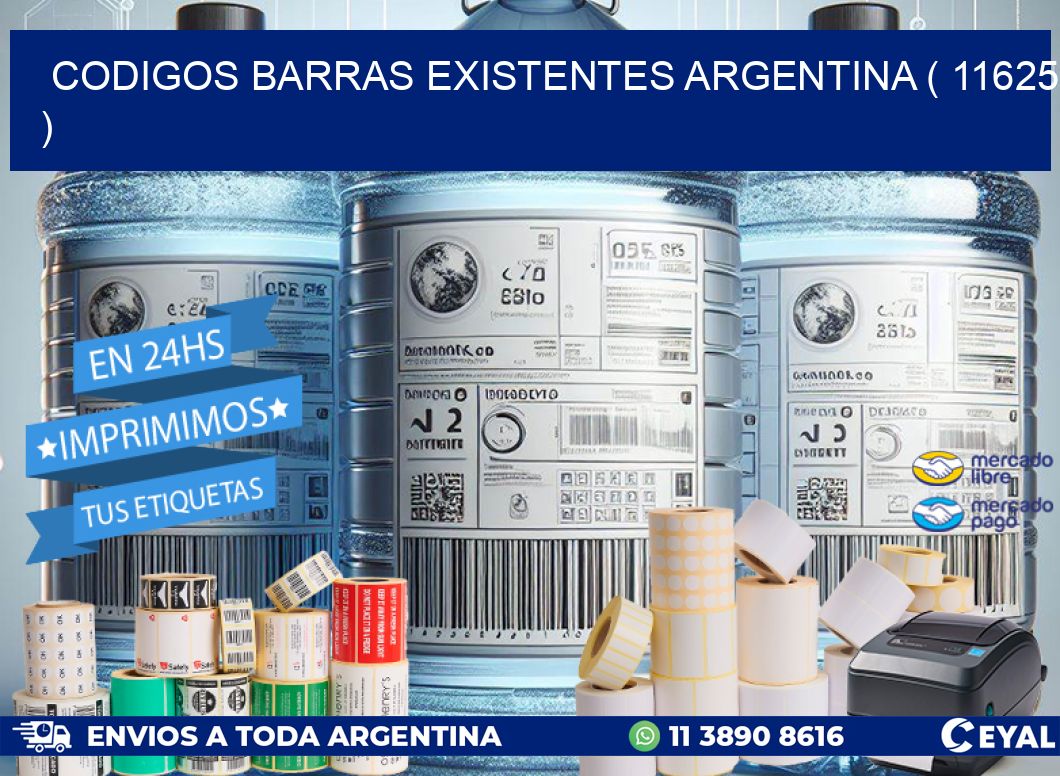 codigos barras existentes argentina ( 11625 )