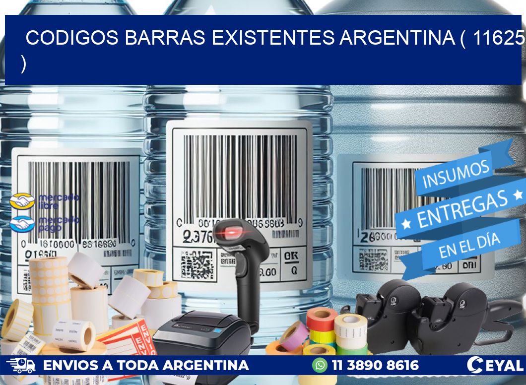 codigos barras existentes argentina ( 11625 )