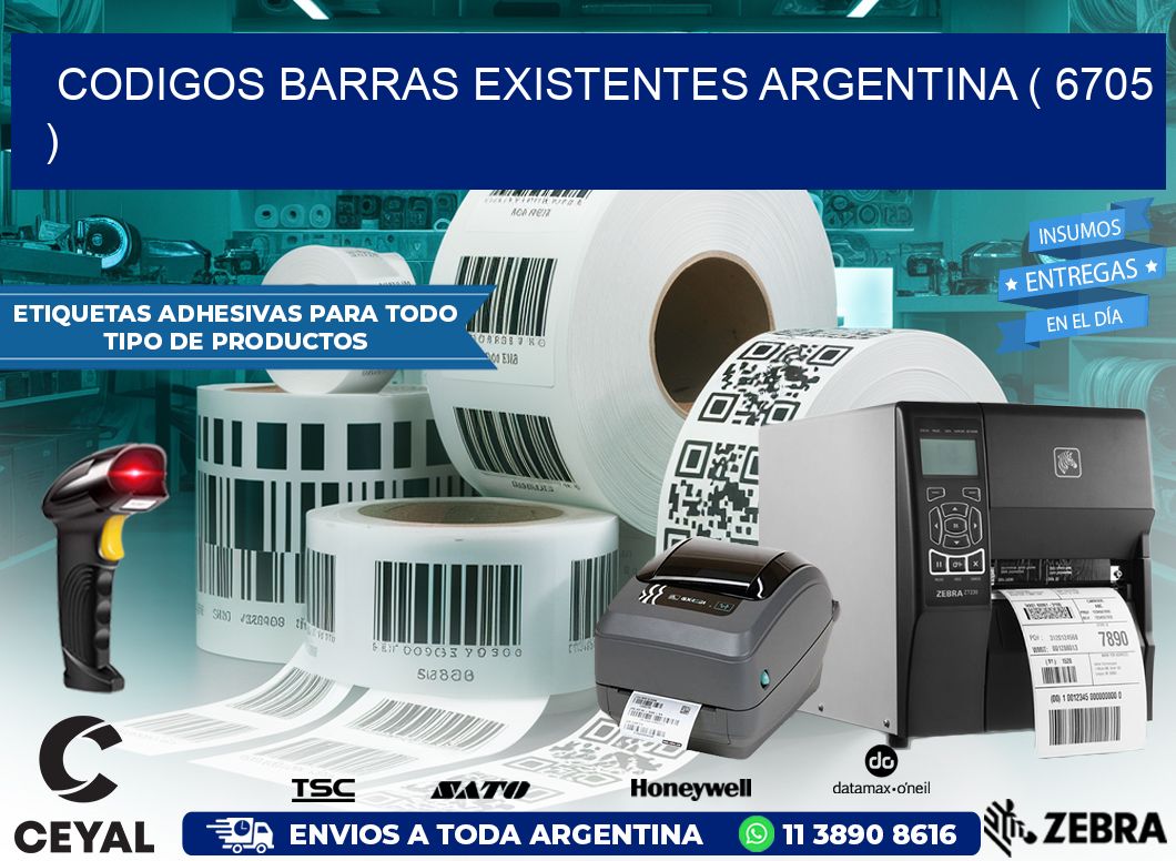 codigos barras existentes argentina ( 6705 )