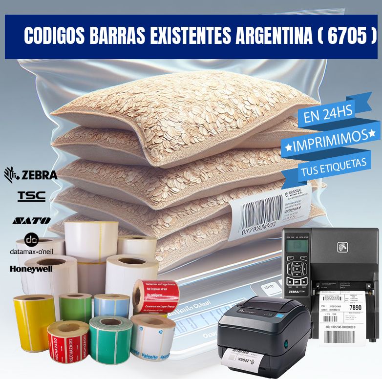 codigos barras existentes argentina ( 6705 )