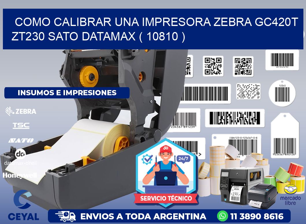 como calibrar una impresora zebra gc420t ZT230 SATO DATAMAX ( 10810 )