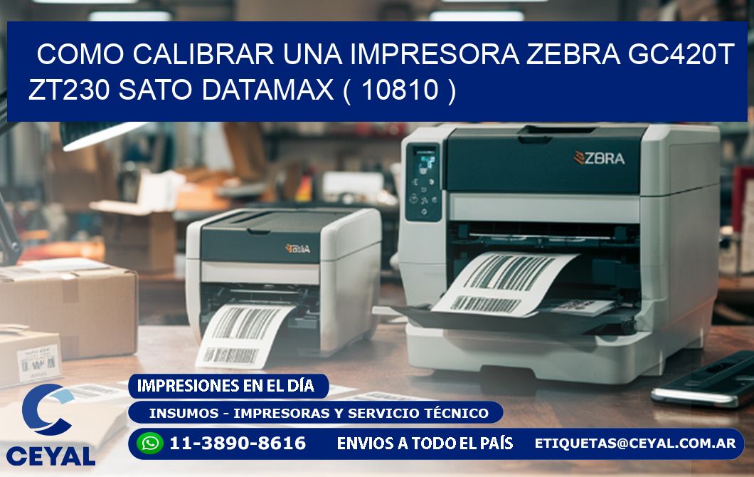 como calibrar una impresora zebra gc420t ZT230 SATO DATAMAX ( 10810 )