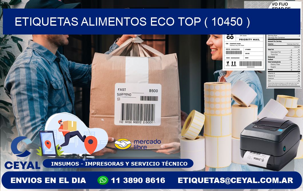 etiquetas alimentos eco top ( 10450 )