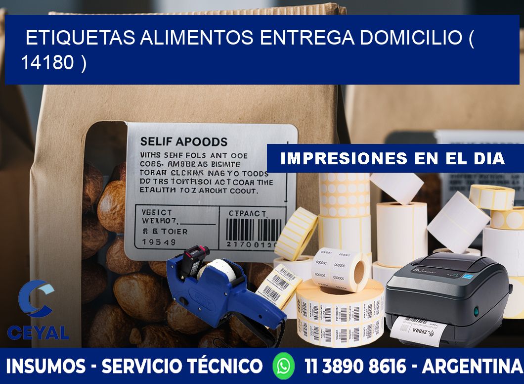 etiquetas alimentos entrega domicilio ( 14180 )