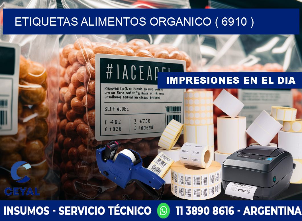etiquetas alimentos organico ( 6910 )