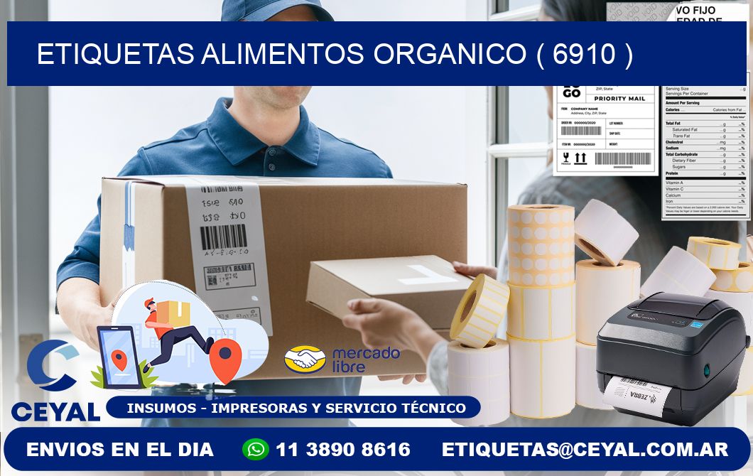 etiquetas alimentos organico ( 6910 )