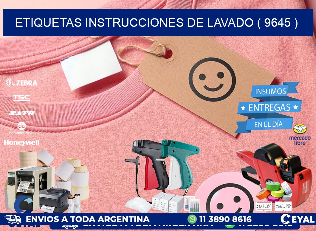 etiquetas instrucciones de lavado ( 9645 )