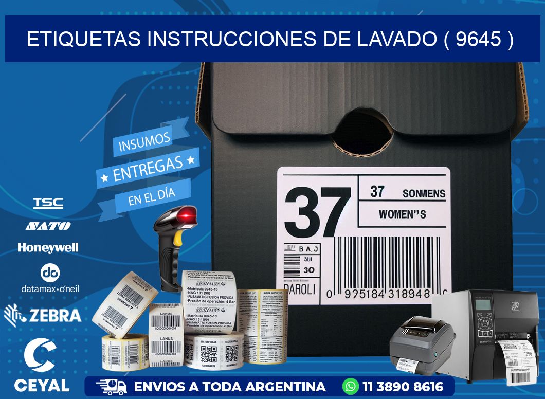 etiquetas instrucciones de lavado ( 9645 )