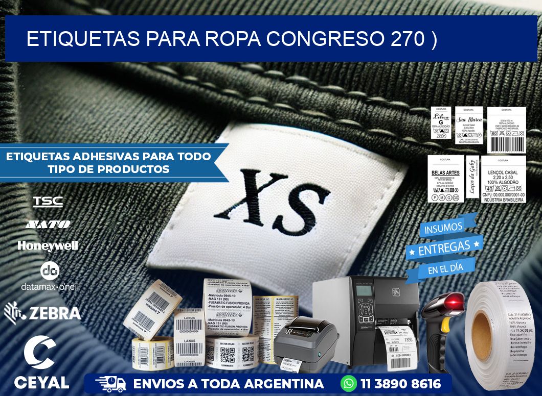 etiquetas para ropa congreso 270 )