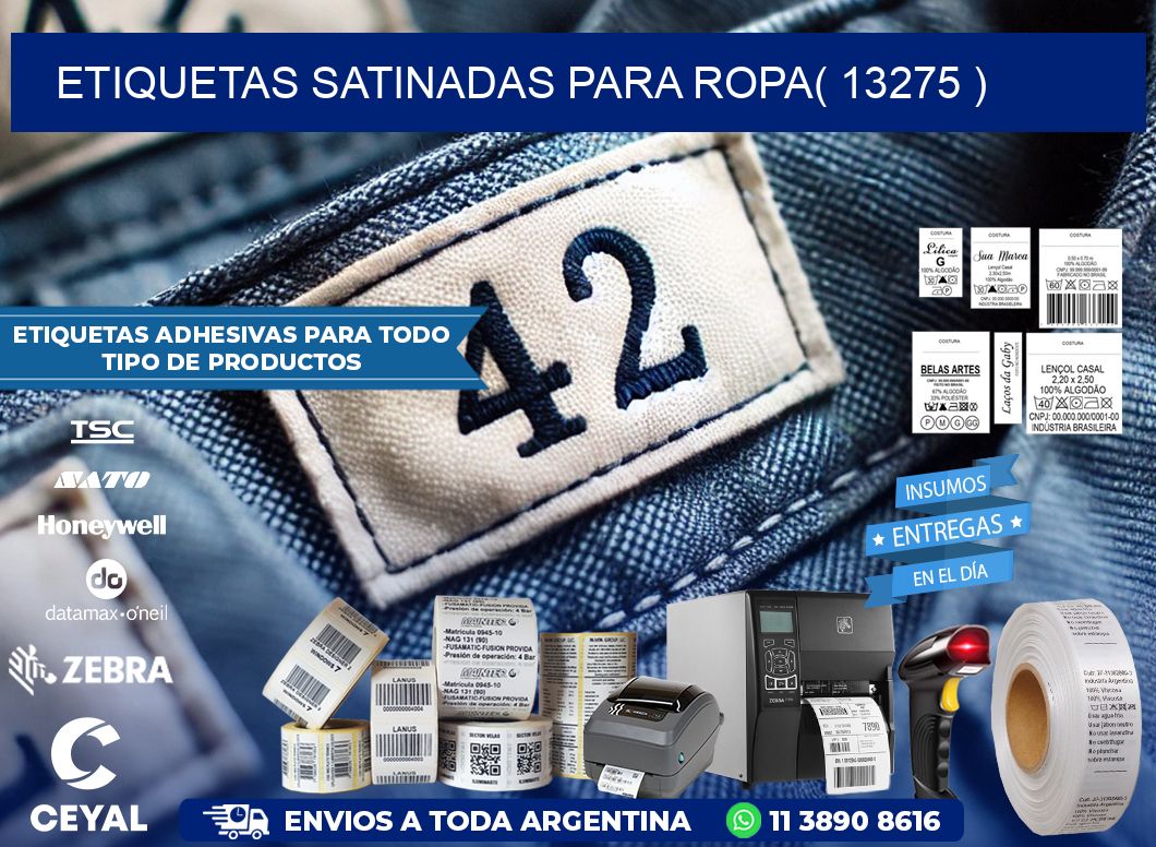 etiquetas satinadas para ropa( 13275 )