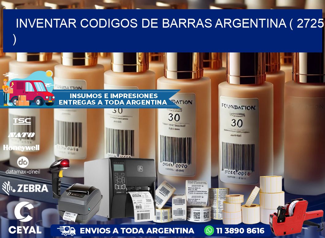 inventar codigos de barras argentina ( 2725 )
