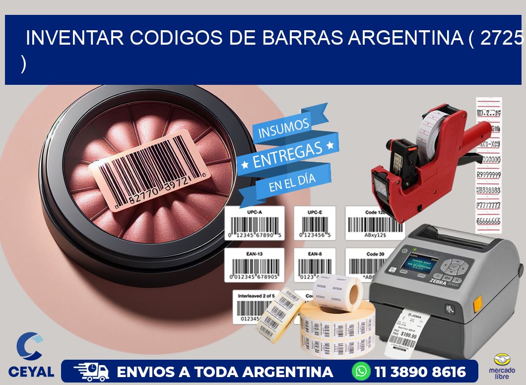 inventar codigos de barras argentina ( 2725 )