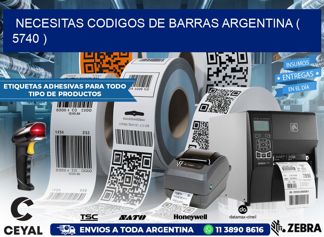 necesitas codigos de barras argentina ( 5740 )