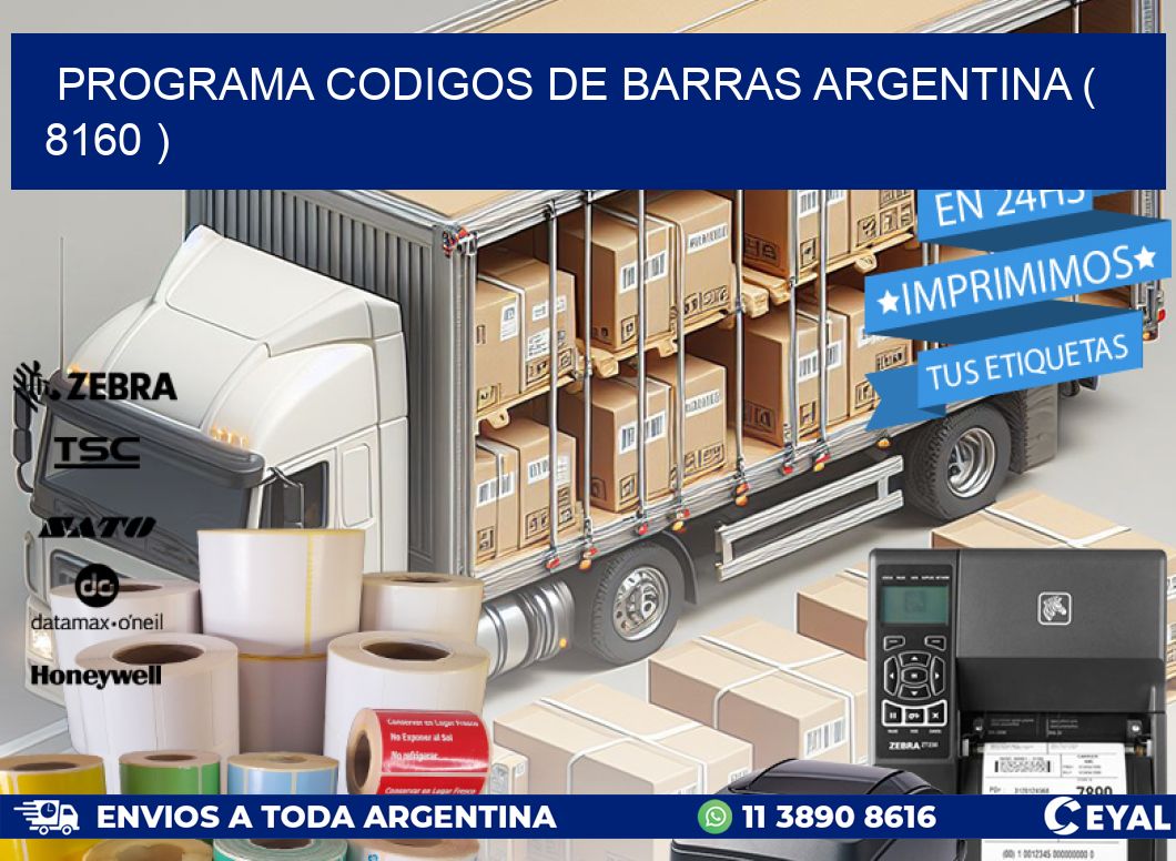 programa codigos de barras argentina ( 8160 )