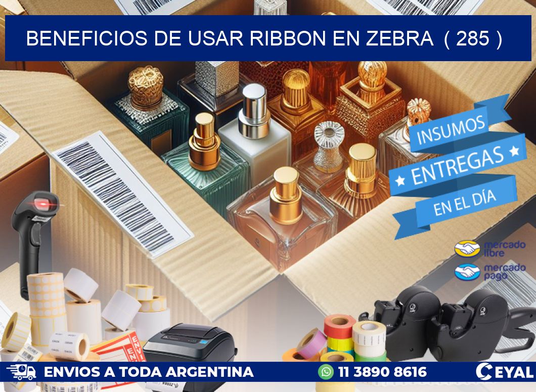 BENEFICIOS DE USAR RIBBON EN ZEBRA  ( 285 )