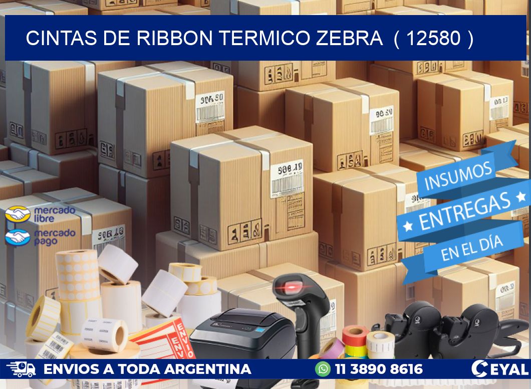 CINTAS DE RIBBON TERMICO ZEBRA  ( 12580 )