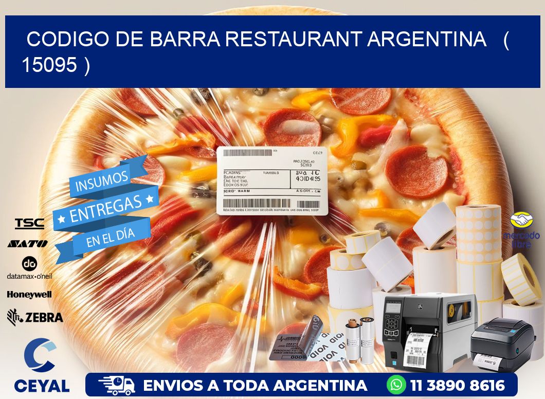 CODIGO DE BARRA RESTAURANT ARGENTINA   ( 15095 )