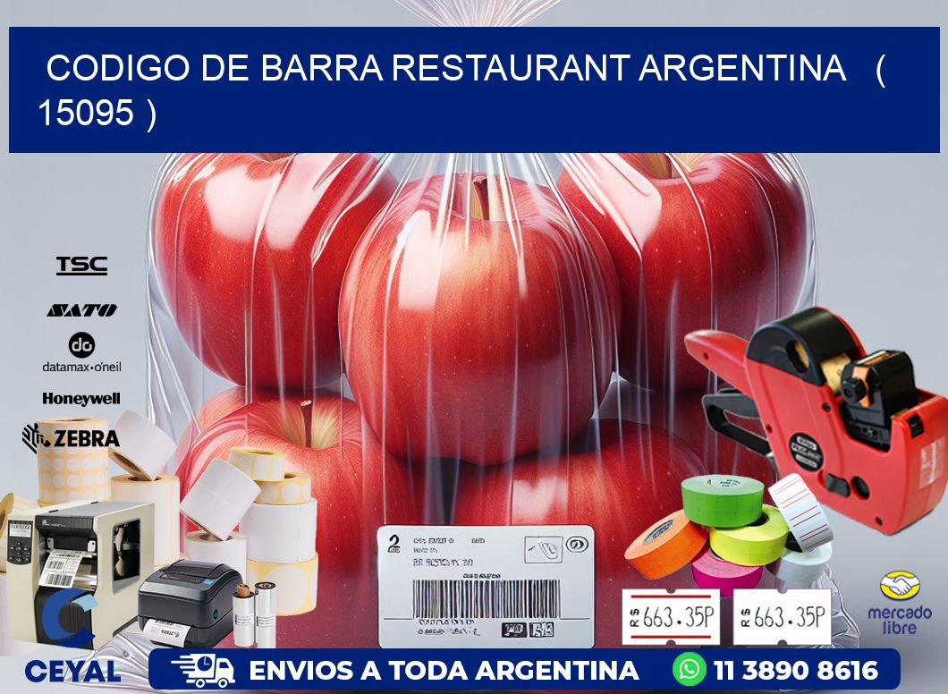 CODIGO DE BARRA RESTAURANT ARGENTINA   ( 15095 )