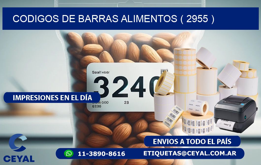 CODIGOS DE BARRAS ALIMENTOS ( 2955 )