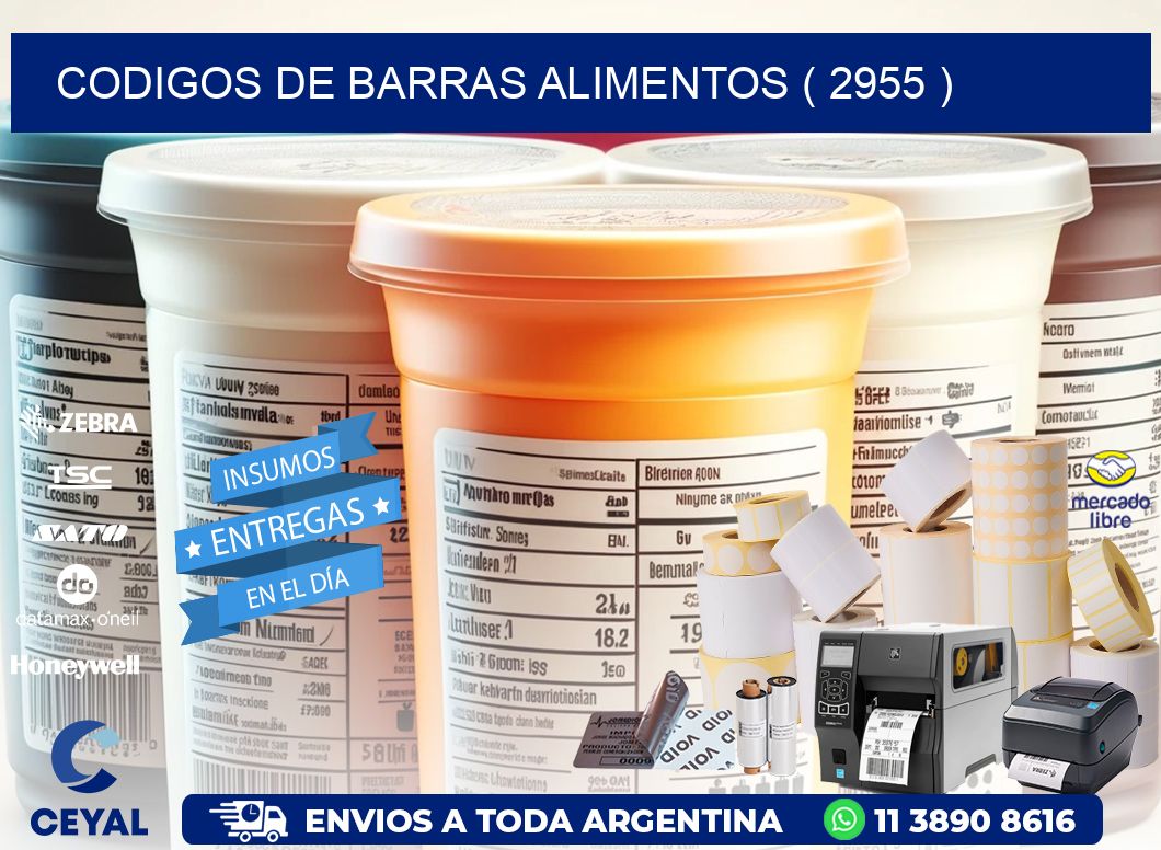 CODIGOS DE BARRAS ALIMENTOS ( 2955 )