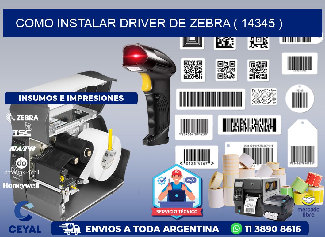 COMO INSTALAR DRIVER DE ZEBRA ( 14345 )