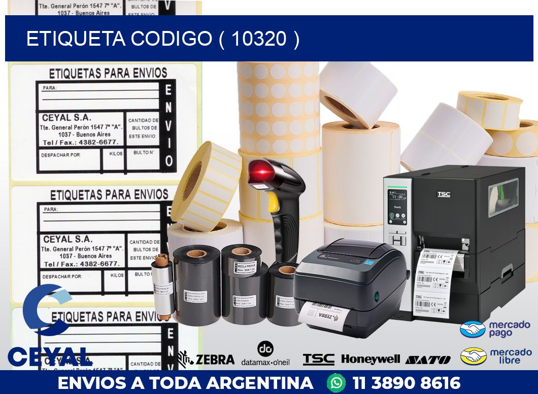 ETIQUETA CODIGO ( 10320 )