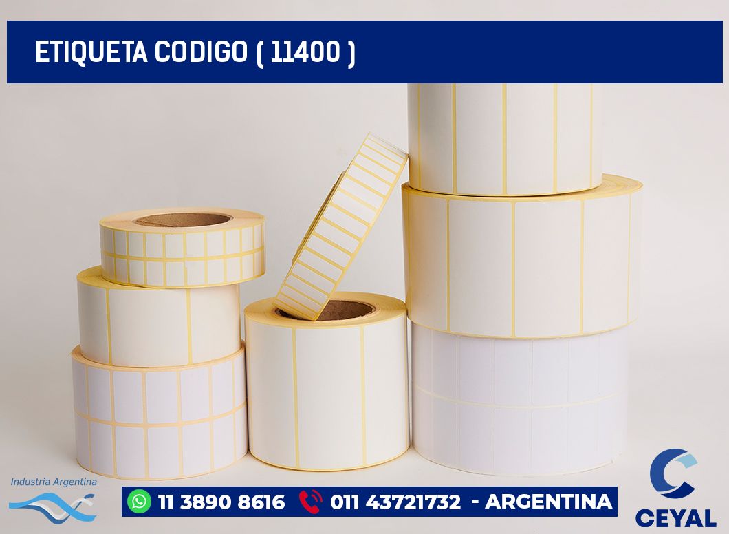 ETIQUETA CODIGO ( 11400 )