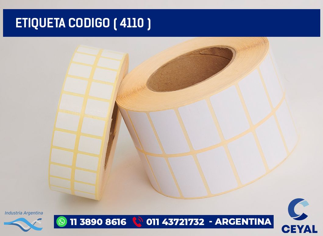 ETIQUETA CODIGO ( 4110 )