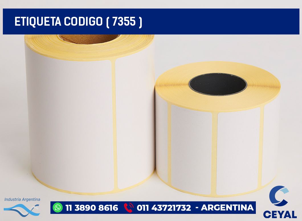 ETIQUETA CODIGO ( 7355 )