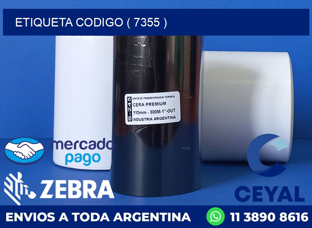 ETIQUETA CODIGO ( 7355 )