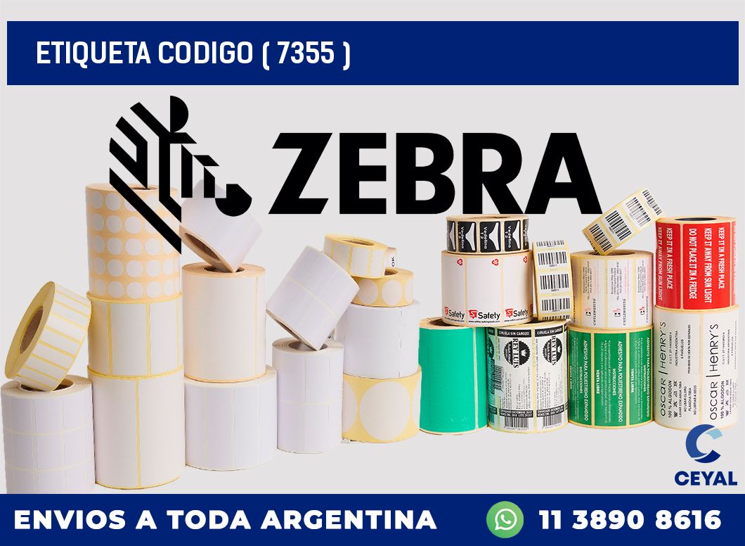 ETIQUETA CODIGO ( 7355 )