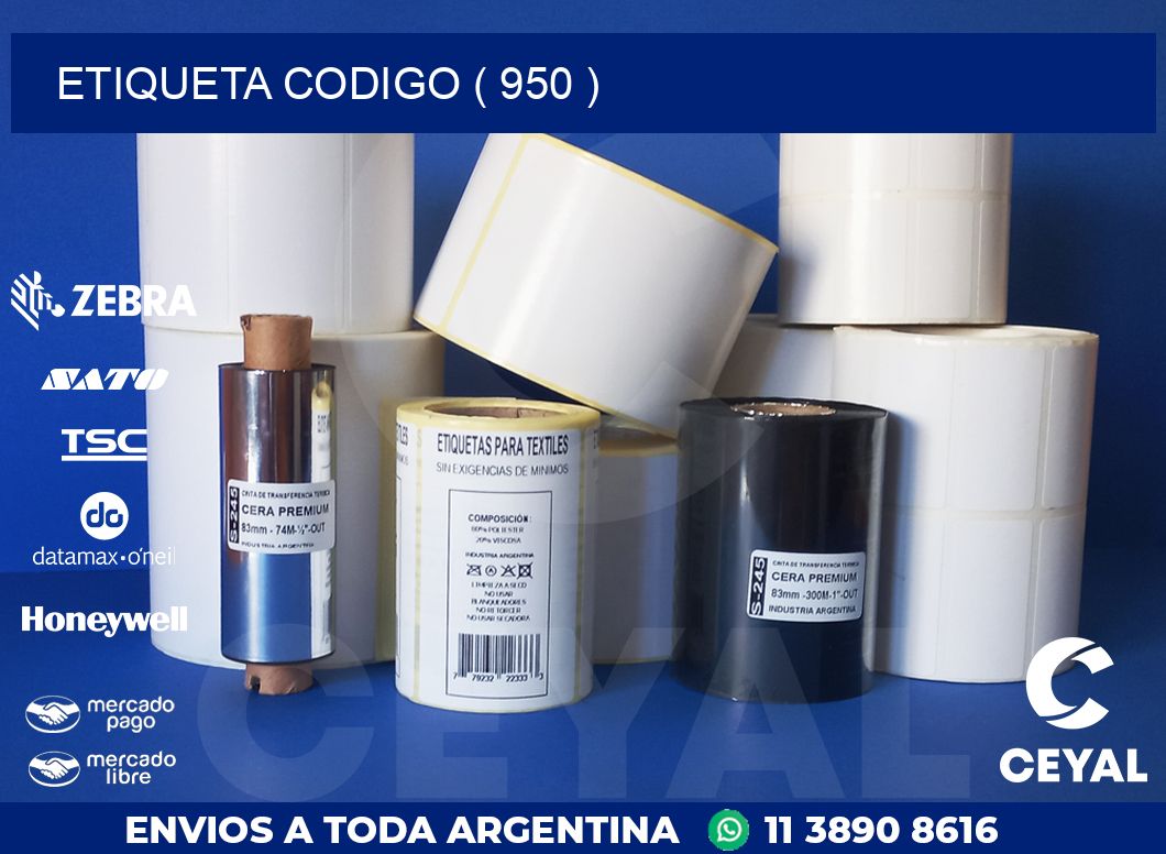 ETIQUETA CODIGO ( 950 )