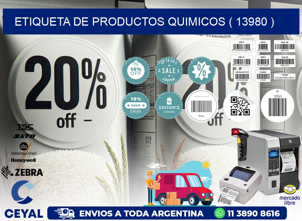 ETIQUETA DE PRODUCTOS QUIMICOS ( 13980 )