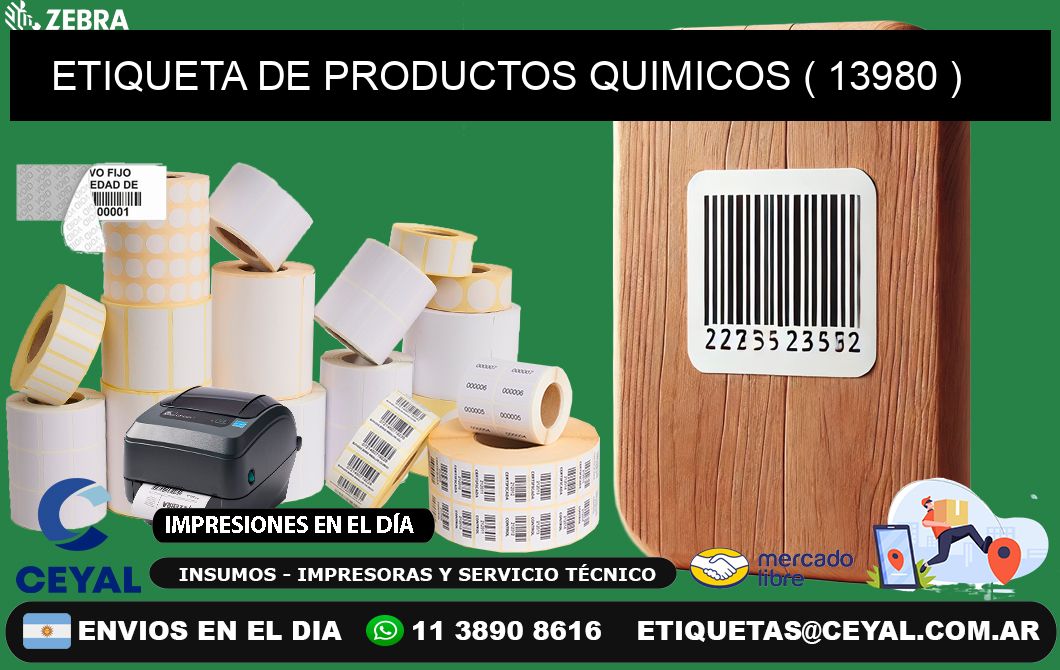 ETIQUETA DE PRODUCTOS QUIMICOS ( 13980 )