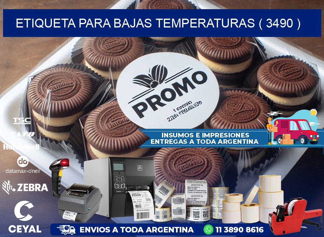ETIQUETA PARA BAJAS TEMPERATURAS ( 3490 )